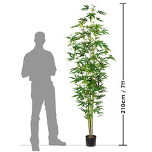 Load image into Gallery viewer, SugaRifa 210cm/7ft Faux Cannabis Hemp Tree in Pot

